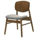 BENFORD DINING SIDE CHAIR UPHOLSTERED SEAT DARK BROWN (SET OF 2) - Image 5