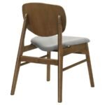 BENFORD DINING SIDE CHAIR UPHOLSTERED SEAT DARK BROWN (SET OF 2) - Image 8