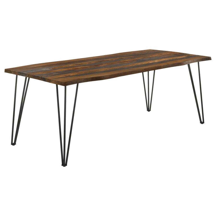 193861_02x900.jpg NEVE 80-INCH LIVE EDGE DINING TABLE GREY SHEESHAM - Image 1