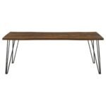 NEVE 80-INCH LIVE EDGE DINING TABLE GREY SHEESHAM - Image 3