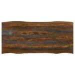 NEVE 80-INCH LIVE EDGE DINING TABLE GREY SHEESHAM - Image 5