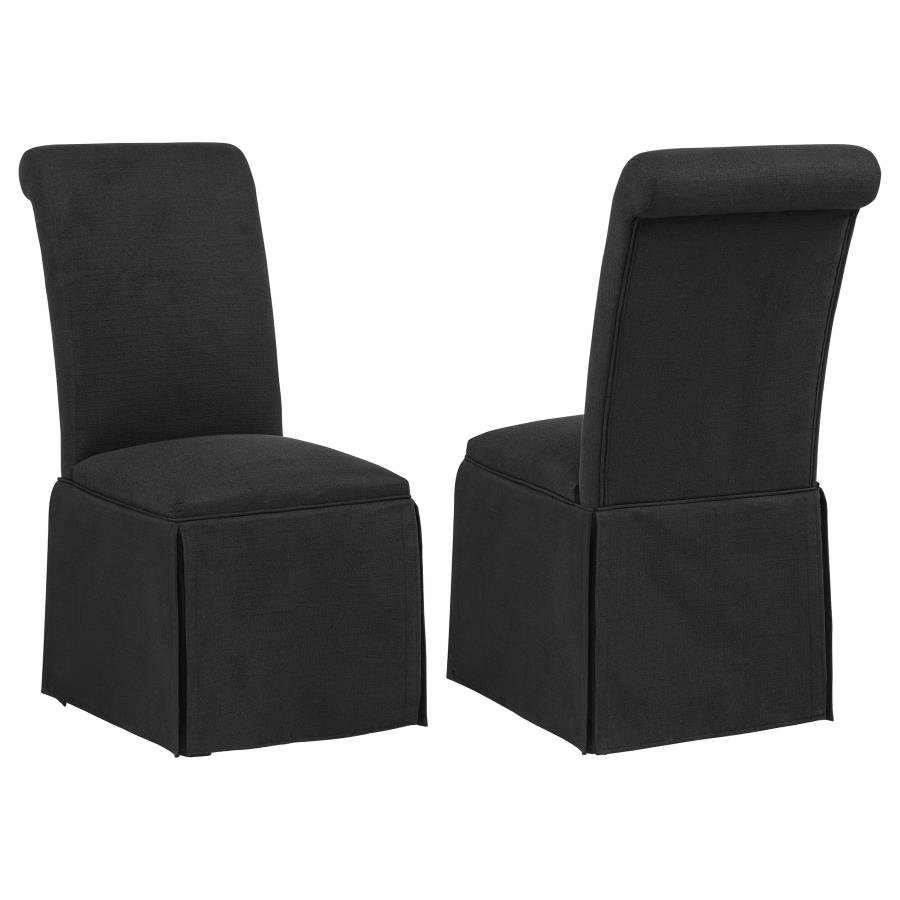 193912BLK_001x900.jpg Stylish Side Chair With Comfortable Seating And Modern Finish - Image 1