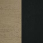 KEHOE UPHOLSTERED DINING SIDE CHAIR BLACK AND NATURAL OAK (SET OF 2) - Image 12