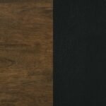 KEHOE UPHOLSTERED DINING SIDE CHAIR BLACK AND WALNUT (SET OF 2) - Image 11