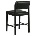 KEHOE UPHOLSTERED COUNTER HEIGHT CHAIR BLACK (SET OF 2) - Image 8