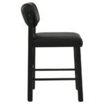 KEHOE UPHOLSTERED COUNTER HEIGHT CHAIR BLACK (SET OF 2) - Image 9