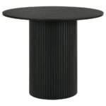 HAMLYN 43-INCH ROUND WOOD COUNTER HEIGHT DINING TABLE BLACK
