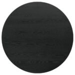 HAMLYN 43-INCH ROUND WOOD COUNTER HEIGHT DINING TABLE BLACK - Image 3