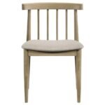 CULLEN DINING SIDE CHAIR UPHOLSTERED SEAT NATURAL OAK (SET OF 2) - Image 4