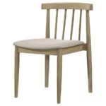 CULLEN DINING SIDE CHAIR UPHOLSTERED SEAT NATURAL OAK (SET OF 2) - Image 5