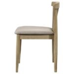 CULLEN DINING SIDE CHAIR UPHOLSTERED SEAT NATURAL OAK (SET OF 2) - Image 6