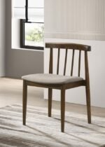 CULLEN DINING SIDE CHAIR UPHOLSTERED SEAT DARK WALNUT (SET OF 2) - Image 2