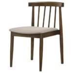 CULLEN DINING SIDE CHAIR UPHOLSTERED SEAT DARK WALNUT (SET OF 2) - Image 5