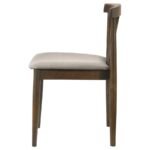 CULLEN DINING SIDE CHAIR UPHOLSTERED SEAT DARK WALNUT (SET OF 2) - Image 6