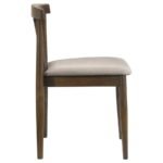 CULLEN DINING SIDE CHAIR UPHOLSTERED SEAT DARK WALNUT (SET OF 2) - Image 9