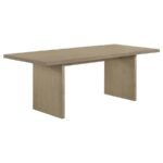 DECKER 82-INCH RECTANGULAR WOOD DINING TABLE NATURAL OAK