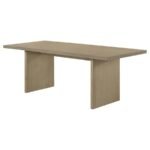 DECKER 82-INCH RECTANGULAR WOOD DINING TABLE NATURAL OAK - Image 4