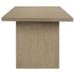 DECKER 82-INCH RECTANGULAR WOOD DINING TABLE NATURAL OAK - Image 5