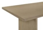 DECKER 82-INCH RECTANGULAR WOOD DINING TABLE NATURAL OAK - Image 7
