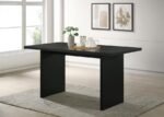 DECKER 70-INCH RECTANGULAR WOOD COUNTER HEIGHT DINING TABLE BLACK - Image 2