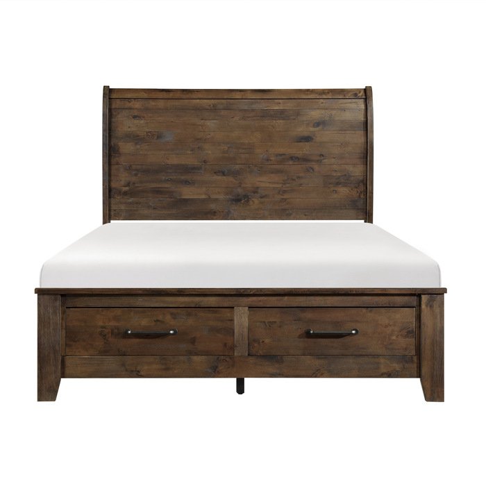19571_noBG_front_1__l-2.jpg 1957-1* Queen Sleigh Platform Bed with Footboard Storage - Image 1