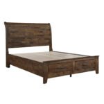 1957K-1EK* Eastern King Sleigh Platform Bed with Footboard Storage - Image 4
