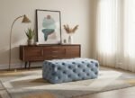 Casey Velvet Upholstered Bench - Image 2