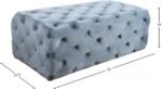Casey Velvet Upholstered Bench - Image 3