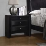 BRIANA 2-DRAWER NIGHTSTAND BLACK - Image 2