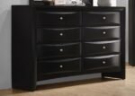 BRIANA 8-DRAWER DRESSER BLACK - Image 2