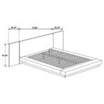 JESSICA 5-PIECE QUEEN LED BEDROOM SET CAPPUCCINO - Image 14