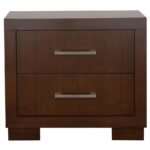 JESSICA 5-PIECE QUEEN LED BEDROOM SET CAPPUCCINO - Image 5