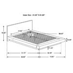 JESSICA 5-PIECE QUEEN LED BEDROOM SET CAPPUCCINO - Image 15