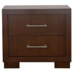 JESSICA 2-DRAWER NIGHTSTAND CAPPUCCINO - Image 3