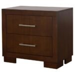 JESSICA 2-DRAWER NIGHTSTAND CAPPUCCINO - Image 4