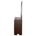 JESSICA 6-DRAWER DRESSER WITH MIRROR CAPPUCCINO - Image 5