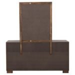 JESSICA 6-DRAWER DRESSER WITH MIRROR CAPPUCCINO - Image 6