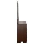 JESSICA 6-DRAWER DRESSER WITH MIRROR CAPPUCCINO - Image 7