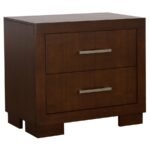 JESSICA 5-PIECE QUEEN BEDROOM SET CAPPUCCINO - Image 5