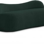 Flair Boucle Fabric Upholstered Bench