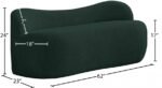 Flair Boucle Fabric Upholstered Bench - Image 10