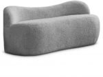 Flair Boucle Fabric Upholstered Bench