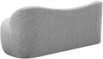 Flair Boucle Fabric Upholstered Bench - Image 4