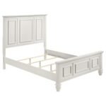 SANDY BEACH 5-PIECE QUEEN BEDROOM SET CREAM WHITE - Image 3