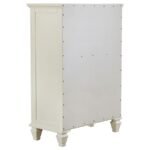 SANDY BEACH 5-PIECE QUEEN BEDROOM SET CREAM WHITE - Image 14