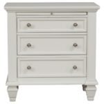 SANDY BEACH 3-DRAWER NIGHTSTAND CREAM WHITE - Image 3