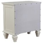 SANDY BEACH 3-DRAWER NIGHTSTAND CREAM WHITE - Image 6