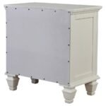 SANDY BEACH 3-DRAWER NIGHTSTAND CREAM WHITE - Image 8
