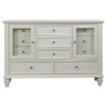 SANDY BEACH 11-DRAWER DRESSER CREAM WHITE - Image 3