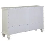 SANDY BEACH 5-PIECE QUEEN BEDROOM SET CREAM WHITE - Image 8